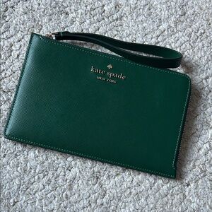 Kate Spade Emerald Green Wristlet